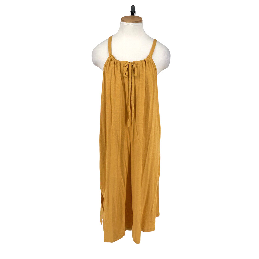 ABLE Local + Global Fiona Flowy Sleeveless Midi Dress Small NEW Honey